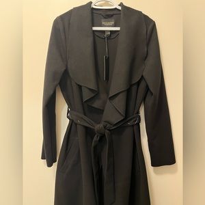NWT Black Revamped Open Waterfall Tie Jacket Size M